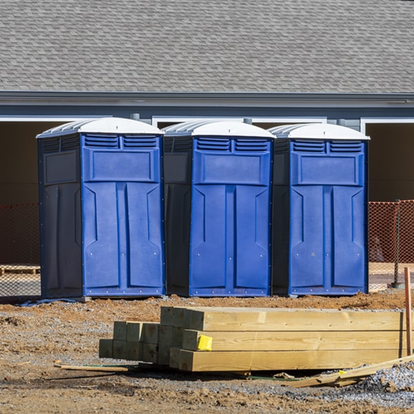 what is the maximum capacity for a single porta potty in Bagnell